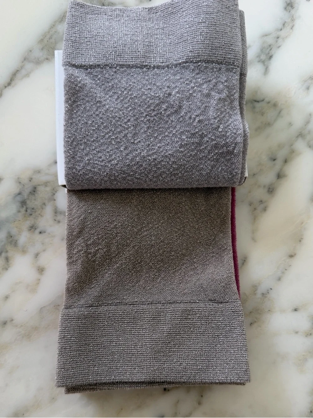 NWT Nordstrom Metallic Anklet Socks 3 Pack Pink Silver Taupe Women’s